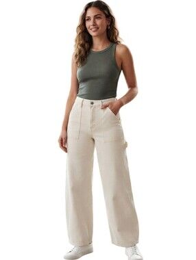 Abercrombie & Fitch 90's Straight Ultra High Rise Curve Love Carpenter Size 33